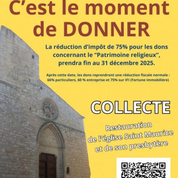 Restauration de l'église Saint-Maurice de Balaruc-le-Vieux